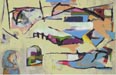 «Perto de Kolnitz», acrílico s/ platex, 53 x 82, 1990. Exposto na Galeria Nasoli do Porto (1990), em Vila Franca de Xira («Os escritores também pintam», 1997)