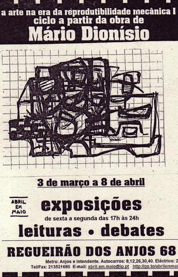 Cartaz Exposição Pintura de Mário Dionísio AEM