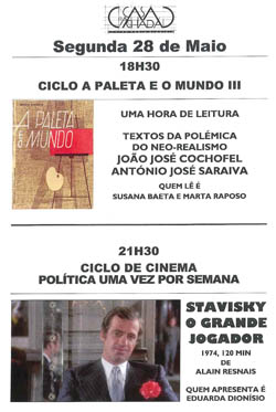 Segunda 28 Maio