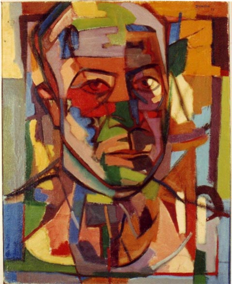 «Joaquim Namorado», óleo s/ tela; 75 x 61, 1952, colecção particular. Exposto na VII EGAP (1953), na Figueira da Foz (1983), na Galeria Nasoni (1989), em Vila Franca de Xira (1991, 1997).