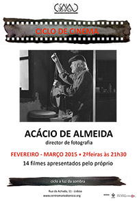 Cartaz Ciclo Cinema: Acácio de Almeida